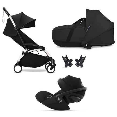 Stokke Trio Yoyo 3 White-Black con Cybex Cloud G3 I-Size