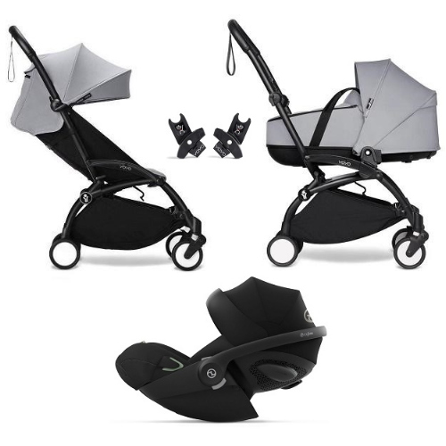 Stokke Trio Yoyo 3 Black-Stone con Cybex Cloud G3 I-Size