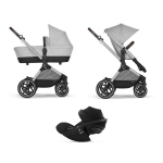 Cybex Trio Eos Lux SLV Stone Grey con Cloud G3 i-Size