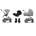 Cybex Trio Balios S Lux SLV Stone Grey con Cloud G3 i-Size