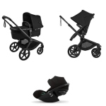 Bugaboo Trio Fox 5 Renew Heritage Black con Cloud G3 I-Size