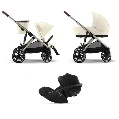 Cybex Trio Gazelle S TPE Seashell Beige con Cloud G3 I-Size