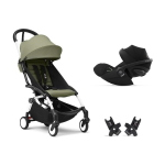 Stokke Baby Travel System Yoyo 3 White-Olive e Cloud G3 i-Size