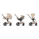 Cybex Trio Priam Style Rosegold-Cozy Beige con Cloud T I-Size Plus