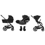 Cybex Trio Balios S LUX Moon Black con Navicella Richiudibile e Cloud T i-Size