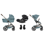Trio Balios Stormy Blue con Navicella Richiudibile e Cloud T I-size