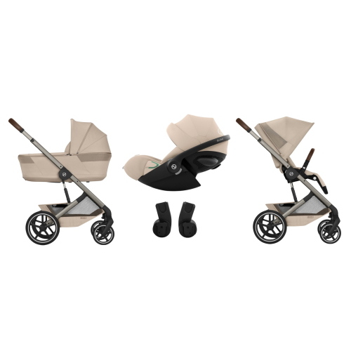 Cybex Trio Balios Almond Beige con Navicella Richiudibile e Cloud G3 i-Size