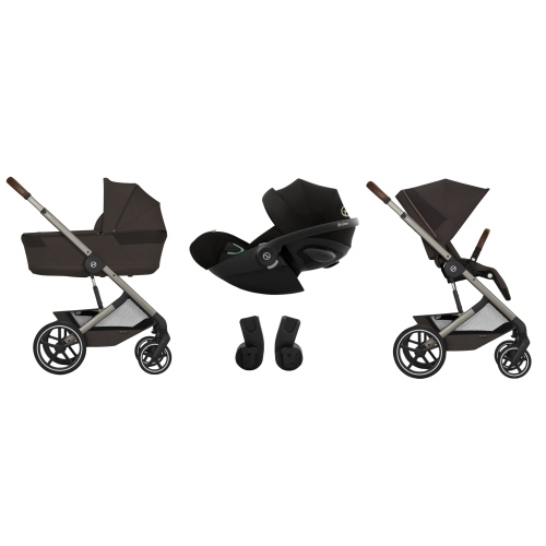 Cybex Trio Balios Chocolate Brown con Navicella Richiudibile e Cloud G3 I-Size 