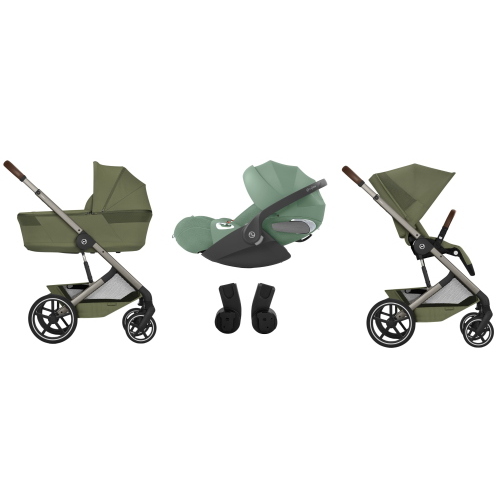 Cybex Trio Balios Moss Green con Navicella Richiudibile e Cloud T Plus I-Size