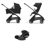 Bugaboo Trio Dragonfly Graphite Midnight Black con Cloud T I-Size