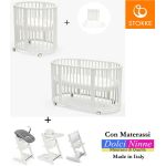 Stokke Kit Nascita neonato Sleepi V3 e Tripp Trapp 4 in 1 White