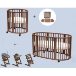 Stokke Kit Nascita neonato Sleepi V3 e Tripp Trapp 4 in 1 Warm Brown