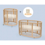 Stokke Kit Sleepi V3 Natural Culla e Lettino con materassi e lenzuoli