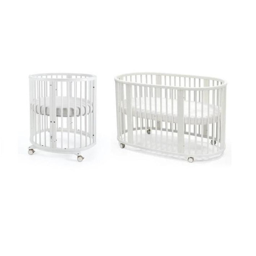 Stokke Kit Sleepi V3 White con lenzuoli e materassi in Memory Foam
