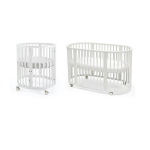 Stokke Kit Sleepi V3 White con lenzuoli e materassi in Memory Foam