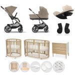 Kit Nascita Neonato Cybex Trio Balios con Cameretta Stokke Sleepi V3 Natural