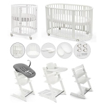Stokke Kit Nascita neonato Sleepi V3 e Tripp Trapp 4 in 1 White