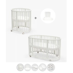 Stokke Kit Sleepi V3 White Culla e Lettino con materassi e lenzuoli