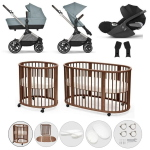 Kit Nascita Neonato Trio EOS Lux e Stokke Sleepi V3 Warm Brown