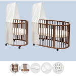 Stokke Kit Sleepi V3 Warm Brown con Materassi lenzuoli e Tenda