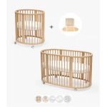 Stokke Kit Sleepi V3 Natural Culla e Lettino con materassi e lenzuoli