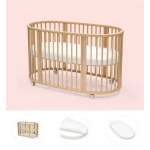 Stokke Letto Sleepi V3 Natural con materasso e lenzuolo