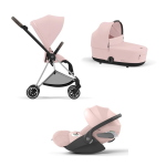Cybex Trio Mios Peach Pink-Chrome Brown con Cloud T Plus i-Size