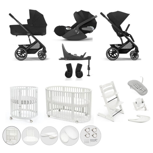 Mega Kit Nascita neonato Balios 4in1 con Sleepi V3 e Tripp Trapp 4 in 1