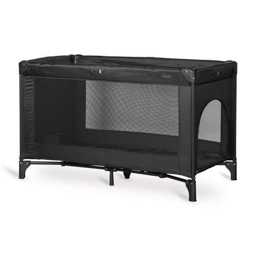 Lettino da viaggio Quax 120 x 60 cm con cerniera – Nero