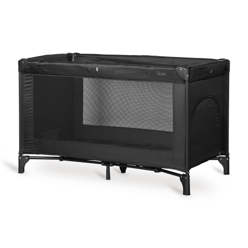 Lettino da viaggio Quax 120 x 60 cm con cerniera – Nero