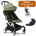 Stokke Passeggino Yoyo 3 White-Olive con Poggiagambe +Regalo