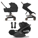 Cybex Trio Coya Comfort Rosegold-Sepia Black con Cloud T i-Size