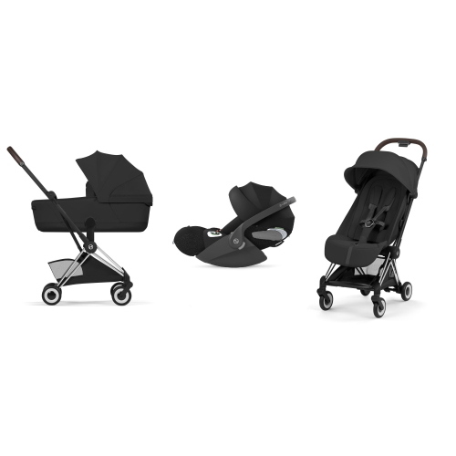 Cybex Trio Coya Style Chrome Brown-Sepia Black con Cloud T i-Size