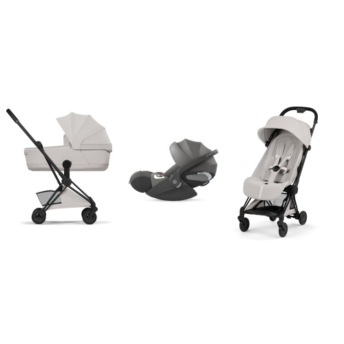 Cybex Trio Coya Style Matt Black-City Grey con Cloud T i-Size