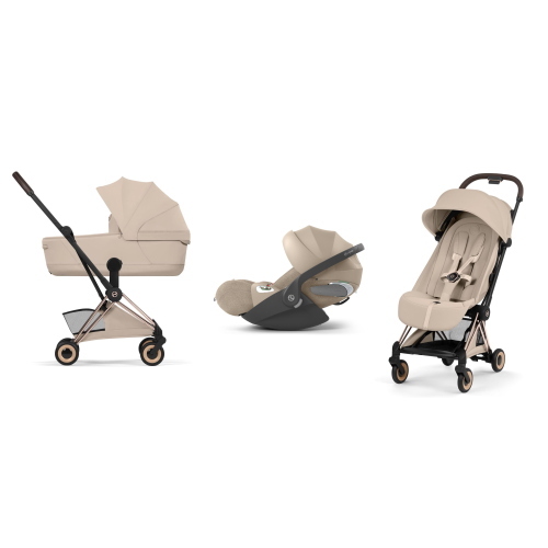Cybex Trio Coya Style Rosegold-Cozy Beige con Cloud T i-Size