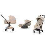 Cybex Trio Coya Style Rosegold-Cozy Beige con Cloud T i-Size