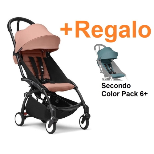 Stokke Passeggino Yoyo 3 Black-Ginger con poggiagambe +Regalo