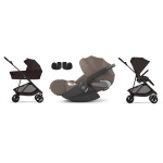 Cybex Trio Melio Chocolate Browun con Cloud T i-Size Plus