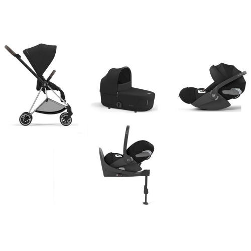 Cybex Mios 4 in 1 Chrome-Sepia Black con Cloud T i-size e Base Isofix
