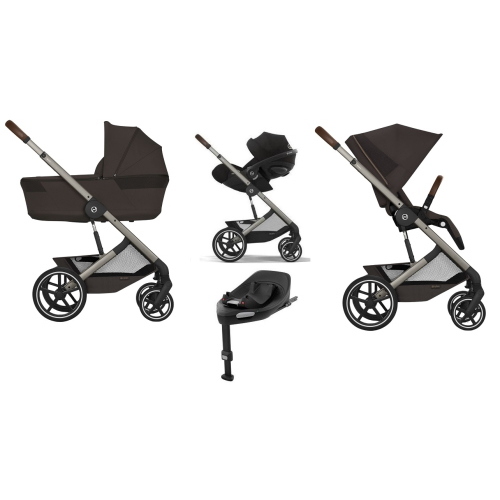 Cybex 4 in 1 Balios S Lux Chocolate Brown con Isofix e Cloud G3