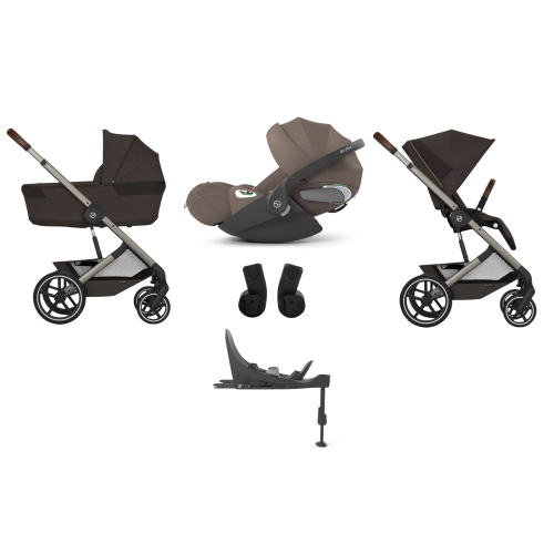Cybex 4 in 1 Balios Chocolate Brown con Isofix e Cloud T Plus I-Size