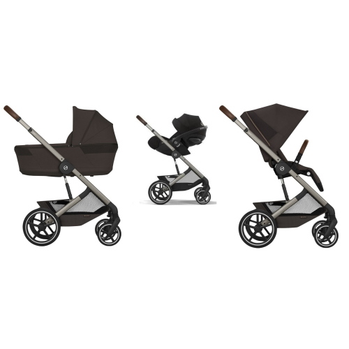 Cybex Trio Balios S Lux TPE Chocolate Brown con Cloud G Plus i-Size
