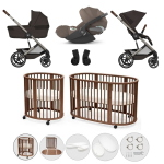 Kit Nascita Neonato Trio Balios S Lux Chocolate Brown e Sleepi V3 Warm Brown