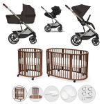 Kit Nascita Neonato Trio Balios Chocolate Brown e Sleepi V3 Warm Brown