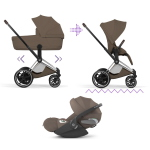 Cybex Trio ePriam Style Chrome-City Grey con Cloud T I-Size