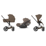 Cybex Trio Priam Style Chrome-Coconut Brown con Cloud T I-Size