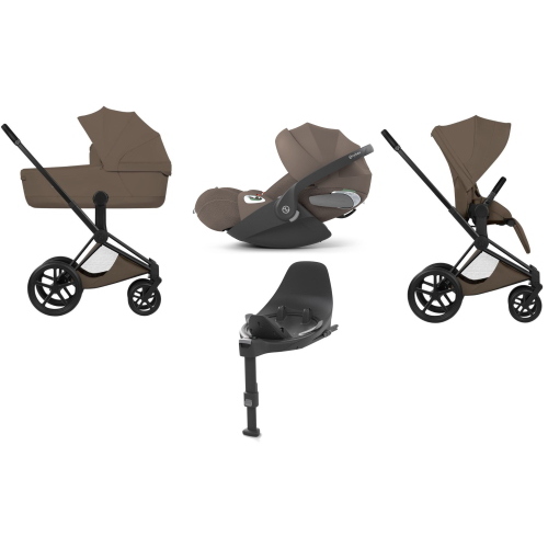 Cybex Priam Style 4 in 1 Matt Black-Coconut Brown con Isofix