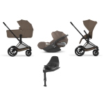 Cybex Priam Comfort 4 in 1 Matt Black-Coconut Brown con Isofix