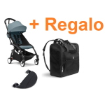 Stokke Passeggino Yoyo 3 Black-Aqua con Zaino e poggiagambe