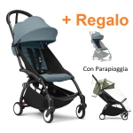 Stokke Passeggino Yoyo 3 Black-Aqua con parapioggia +Regalo